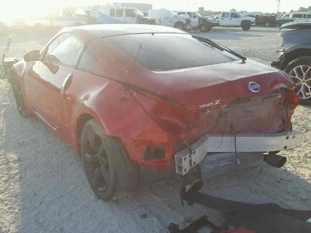 JN1AZ34D16M310641 - 2006 NISSAN 350Z COUPE RED photo 3