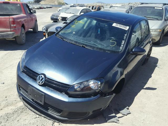 WVWDB7AJ4EW004066 - 2014 VOLKSWAGEN GOLF BLUE photo 2