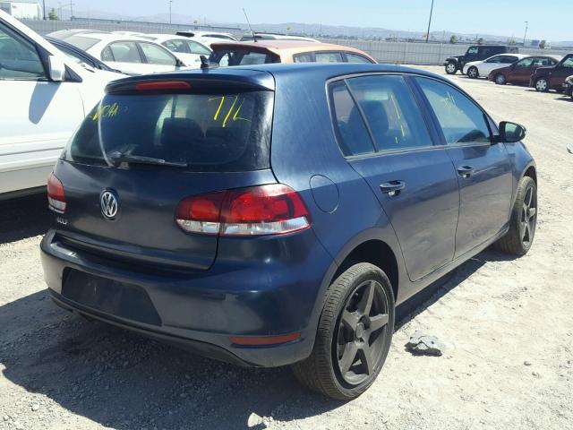 WVWDB7AJ4EW004066 - 2014 VOLKSWAGEN GOLF BLUE photo 4