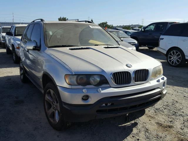 5UXFB53554LV05110 - 2004 BMW X5 4.4I SILVER photo 1