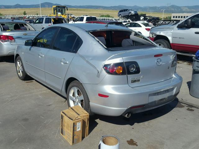 JM1BK323861446010 - 2006 MAZDA 3 S SILVER photo 3