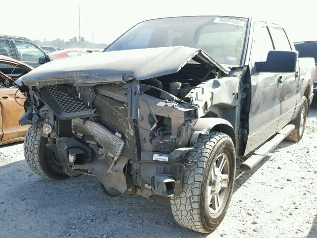 1FTPW12555KE20599 - 2005 FORD F150 SUPER GRAY photo 2