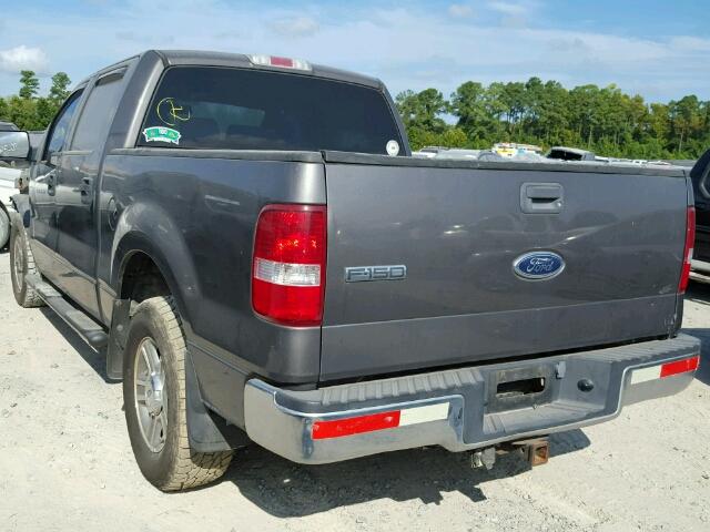 1FTPW12555KE20599 - 2005 FORD F150 SUPER GRAY photo 3