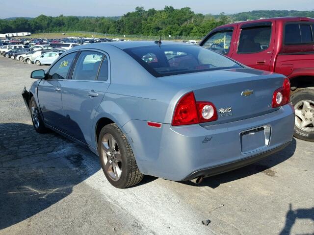 1G1ZH57B584267832 - 2008 CHEVROLET MALIBU 1LT BLUE photo 3