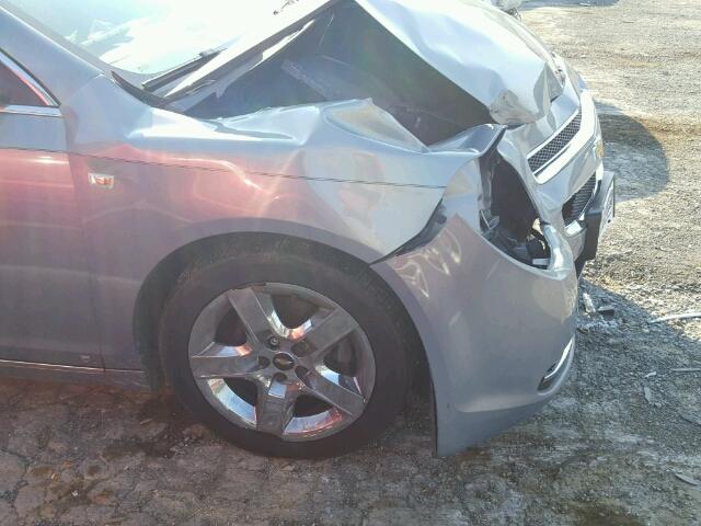 1G1ZH57B584267832 - 2008 CHEVROLET MALIBU 1LT BLUE photo 9