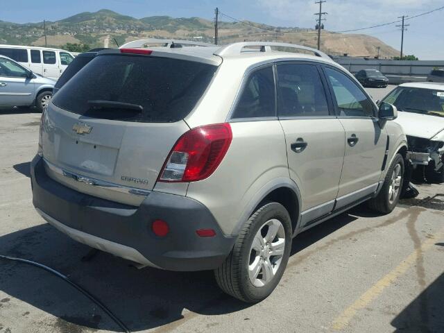 3GNAL2EKXDS638750 - 2013 CHEVROLET CAPTIVA LS TAN photo 4