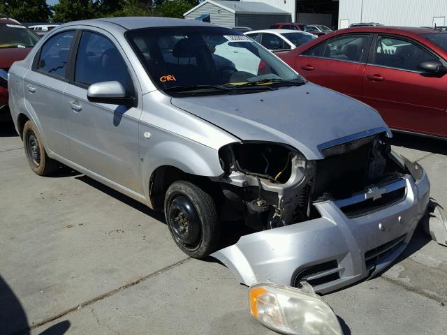 KL1TD56687B090112 - 2007 CHEVROLET AVEO BASE Күміс фото 1
