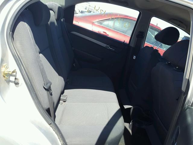 KL1TD56687B090112 - 2007 CHEVROLET AVEO BASE Күміс фото 6