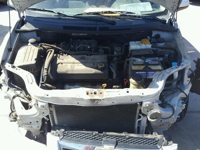 KL1TD56687B090112 - 2007 CHEVROLET AVEO BASE Күміс фото 7