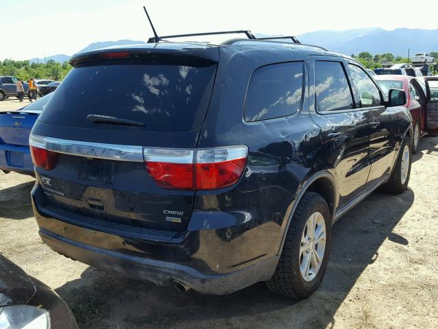 1C4RDJDG9CC117989 - 2012 DODGE DURANGO CR BLACK photo 4