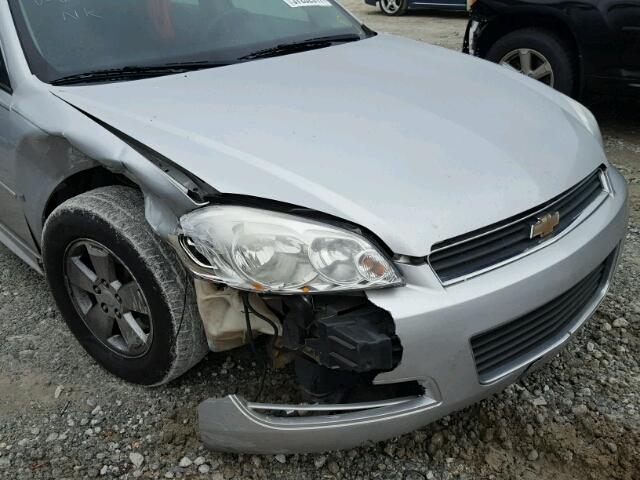 2G1WT57K391206378 - 2009 CHEVROLET IMPALA 1LT SILVER photo 9