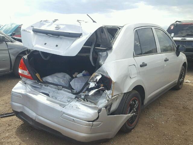 3N1CC1AP7BL432731 - 2011 NISSAN VERSA SILVER photo 4