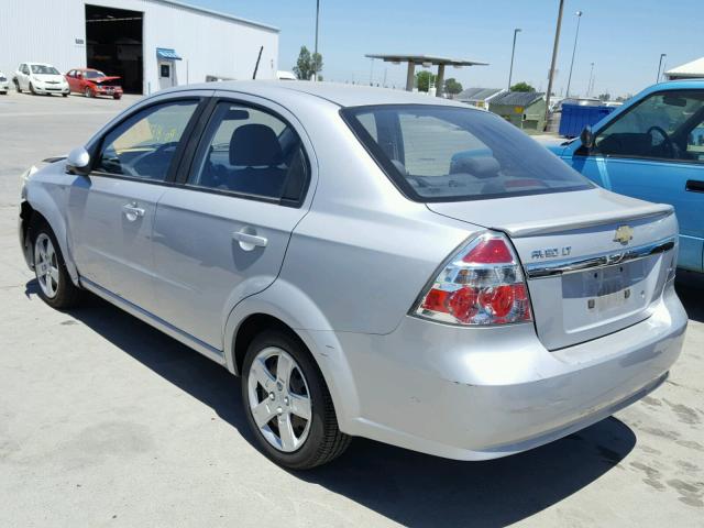 KL1TD56E69B661235 - 2009 CHEVROLET AVEO LS SILVER photo 3