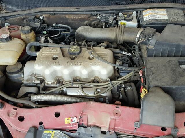 1FAFP34P91W288958 - 2001 FORD FOCUS SE MAROON photo 7