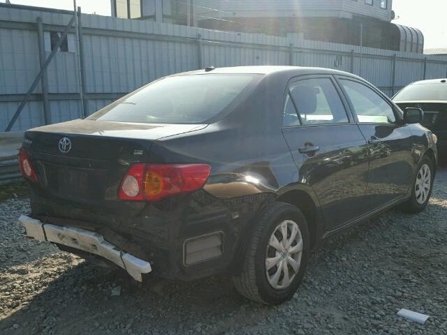 1NXBU4EEXAZ356096 - 2010 TOYOTA COROLLA BA BLACK photo 4