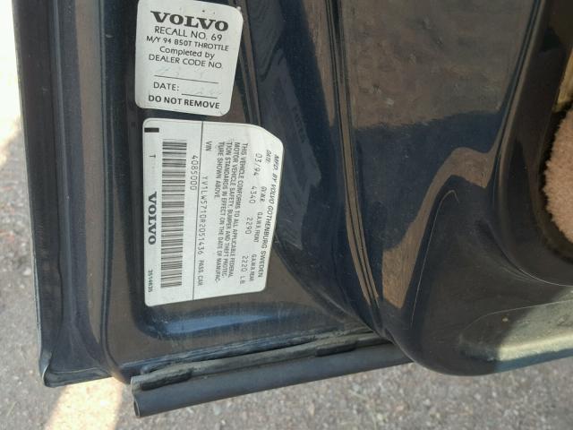 YV1LW5710R2051436 - 1994 VOLVO 850 GREEN photo 10