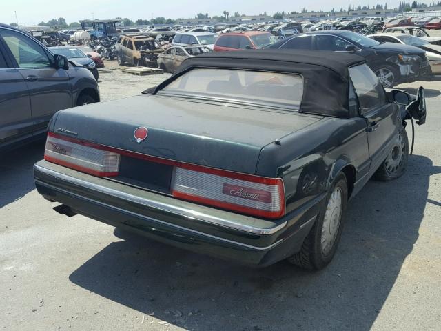 1G6VS3394PU127514 - 1993 CADILLAC ALLANTE GREEN photo 4