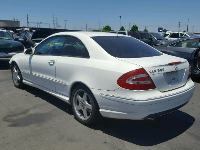 WDBTJ75J64F096674 - 2004 MERCEDES-BENZ CLK 500 WHITE photo 3