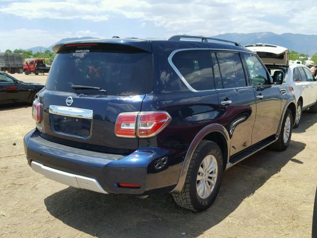 JN8AY2NC3H9503805 - 2017 NISSAN ARMADA SV BLUE photo 4