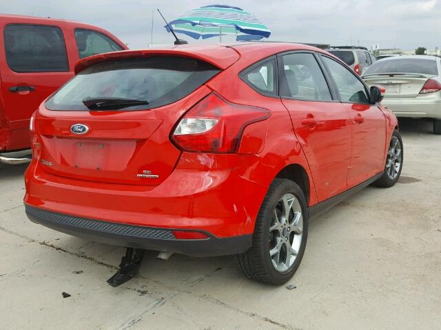 1FADP3K20DL248384 - 2013 FORD FOCUS SE RED photo 4