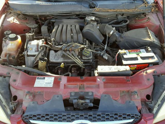1FAFP55252G226502 - 2002 FORD TAURUS SES RED photo 7