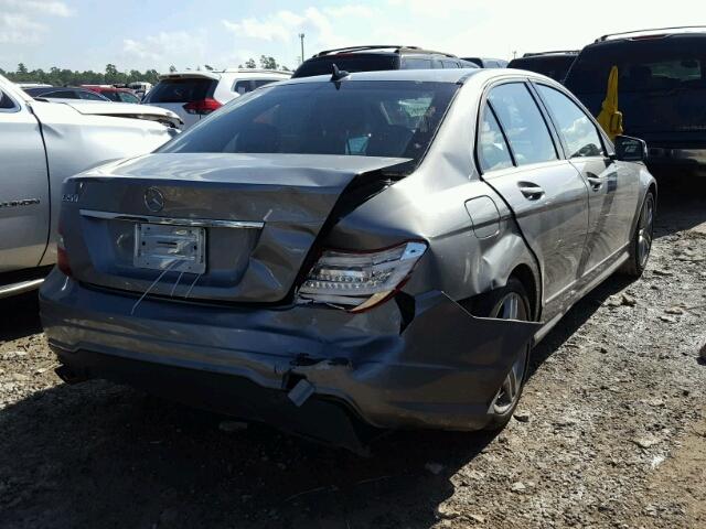 WDDGF4HB0DR295148 - 2013 MERCEDES-BENZ C 250 SILVER photo 4