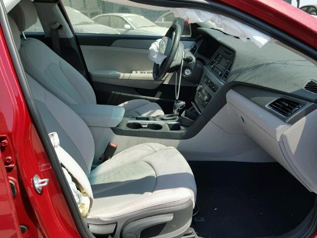 5NPE24AF5HH531820 - 2017 HYUNDAI SONATA RED photo 5