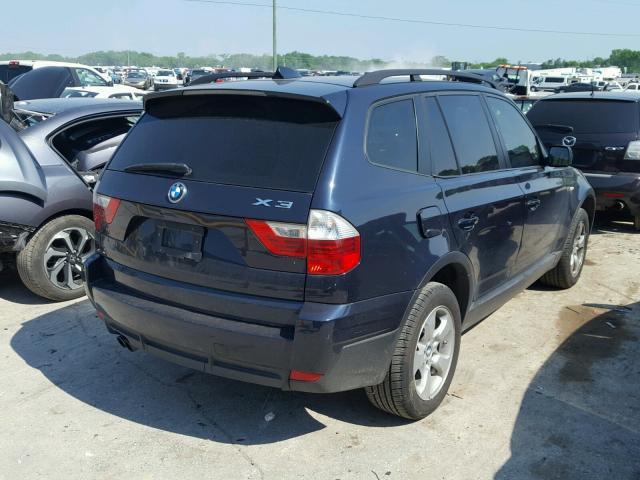 WBXPC93497WF24642 - 2007 BMW X3 3.0SI BLACK photo 4