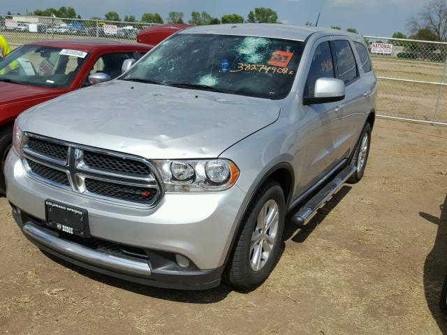 1D4RE2GG0BC628295 - 2011 DODGE DURANGO EX SILVER photo 2