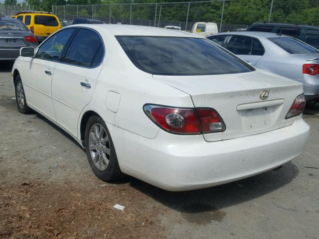 JTHBF30G936001542 - 2003 LEXUS ES 300 WHITE photo 3