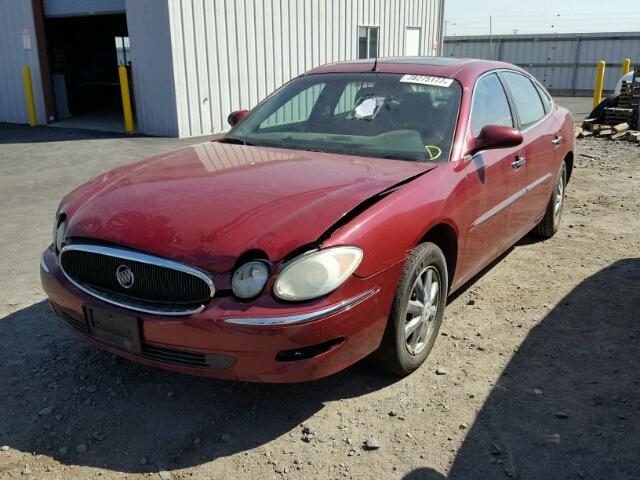 2G4WD532X51325402 - 2005 BUICK LACROSSE C MAROON photo 2