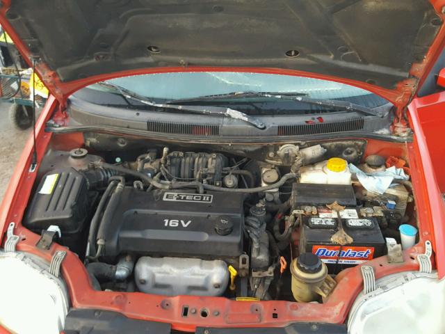 KL1TD56686B636695 - 2006 CHEVROLET AVEO BASE Qırmızı foto 7