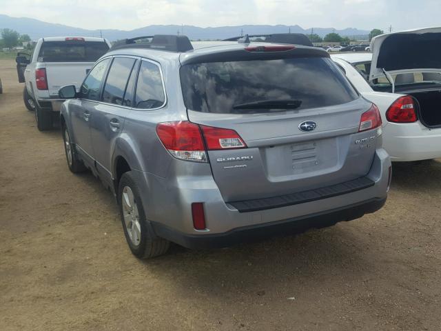 4S4BRDLC8B2347672 - 2011 SUBARU OUTBACK 3. SILVER photo 3