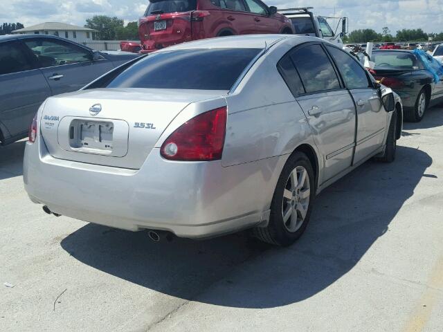 1N4BA41E36C837894 - 2006 NISSAN MAXIMA SE SILVER photo 4