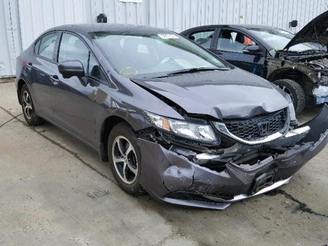 19XFB2F72FE700171 - 2015 HONDA CIVIC SE GRAY photo 1