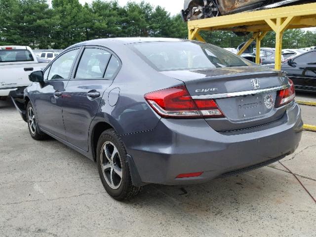 19XFB2F72FE700171 - 2015 HONDA CIVIC SE GRAY photo 3