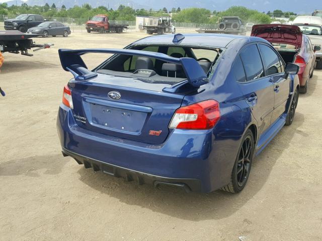 JF1VA2L65F9810121 - 2015 SUBARU WRX STI BLUE photo 4