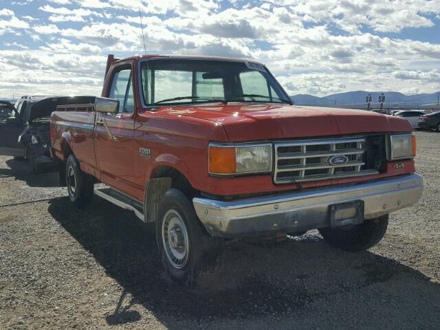 1FTHF26L9HPA57685 - 1987 FORD F250 RED photo 1