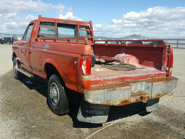 1FTHF26L9HPA57685 - 1987 FORD F250 RED photo 3