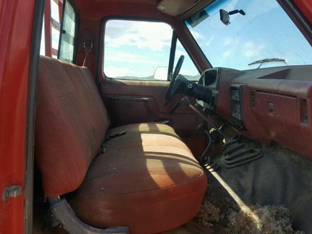 1FTHF26L9HPA57685 - 1987 FORD F250 RED photo 5