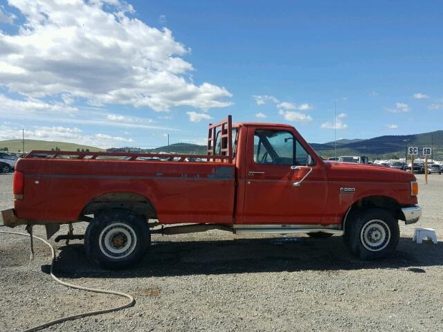 1FTHF26L9HPA57685 - 1987 FORD F250 RED photo 9