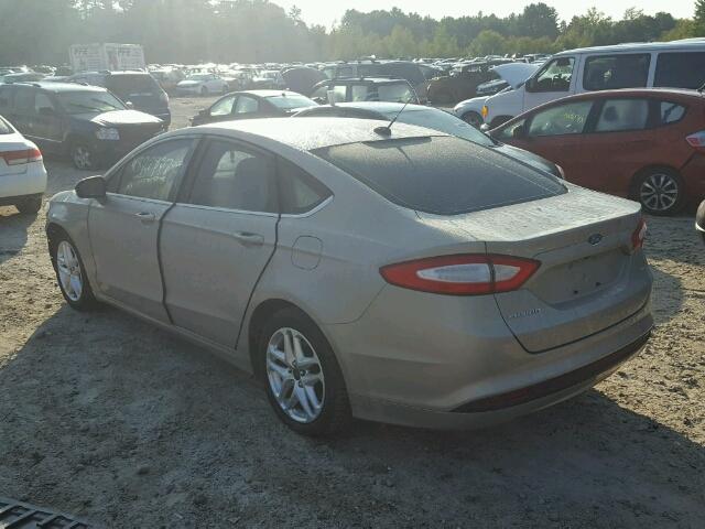 3FA6P0H77GR174879 - 2016 FORD FUSION SE BEIGE photo 3