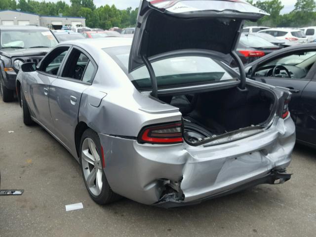 2C3CDXCT2GH351535 - 2016 DODGE CHARGER R/ SILVER photo 3