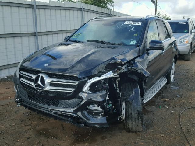 4JGDA5HB2GA811848 - 2016 MERCEDES-BENZ GLE 350 4M BLACK photo 2