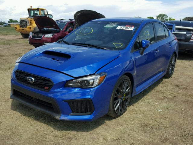 JF1VA2M61J9837405 - 2018 SUBARU WRX STI BLUE photo 2