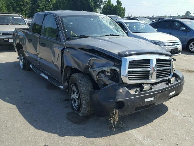 1D7HE28K87S137021 - 2007 DODGE DAKOTA QUA CHARCOAL photo 1