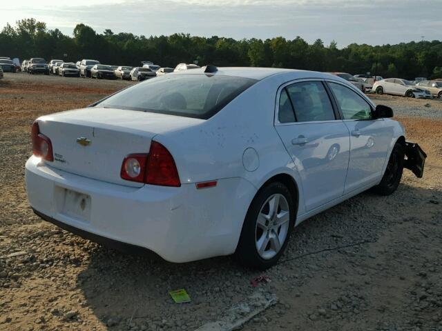 1G1ZA5EU2CF221106 - 2012 CHEVROLET MALIBU LS WHITE photo 4