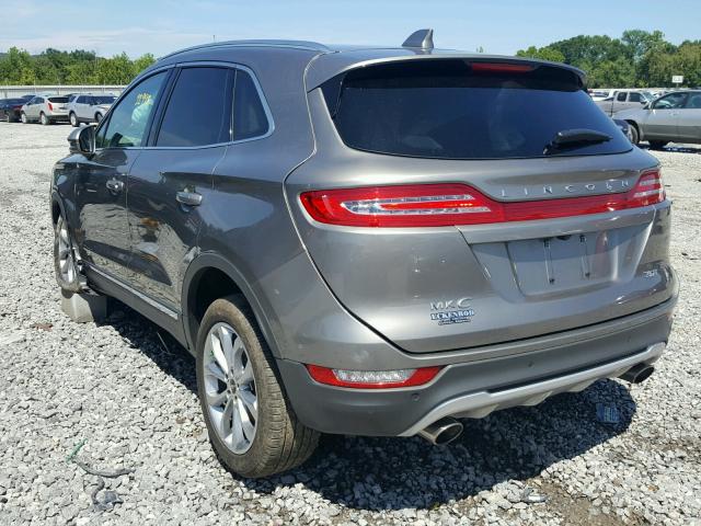 5LMCJ2C9XHUL27616 - 2017 LINCOLN MKC SELECT GRAY photo 3