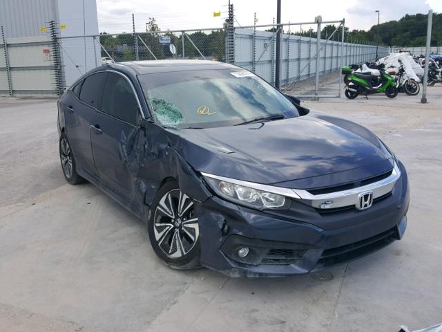 19XFC1F76GE045229 - 2016 HONDA CIVIC EXL ლურჯი ფოტო 1
