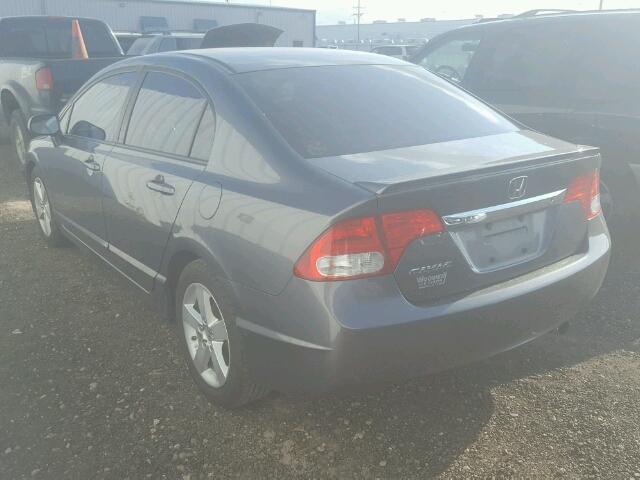 19XFA1F62BE043824 - 2011 HONDA CIVIC LX-S Մոխրագույն լուսանկար 3